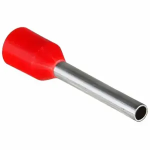 GRAINGER 797V04 Ferrule, Red, Nylon, 18 AWG to 18 AWG Wire Size Range, 100 PK | CP9HHH