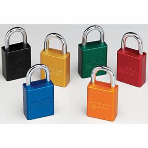 GRAINGER 7Y517 Keyed Padlock, Keyed Different, Aluminum, Std Body Body Size, Hardened Steel, Std | CQ2KEJ