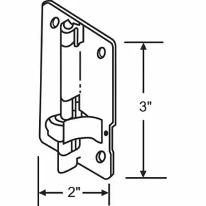 GRAINGER 8-230 Door Hinge, 2 Holes per Leaf, 3 Inch Door Leaf Height, 2 Inch Door Leaf Width, Rounded | CP9CLZ 451J06