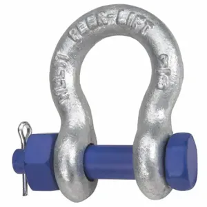 GRAINGER 8063905 Anchor Shackle, Bolt/Cotter/Nut Pin, 17000 lb Working Load Limit, 10 Pack | CQ2MDT 400D96