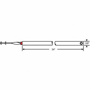 GRAINGER 83-34W Tube Balance, Bearing, Steel, Unfinished, 34 Inch Length, 3/8 Inch Heightt | CQ7YPK 451J13