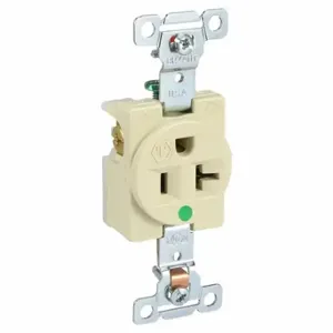 GRAINGER 8310I Receptacle, Single, 5-20R, 20 A, 125V AC, Ivory, 2 Poles, Screw Terminals | CQ2EZJ 49YY86