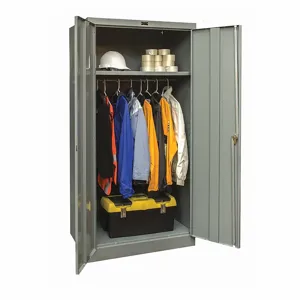 GRAINGER 835W24A-HG Commercial Storage Cabinet, Dark Gray, 78 x 36 x 24 Inch Size, Assembled | CD3LRC 411M08