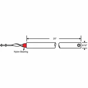 GRAINGER 85-25R Tube Balance, Tilt Window, Steel, Unfinished, 26 Inch Length, 9/16 Inch Heightt | CR3GTR 451H64