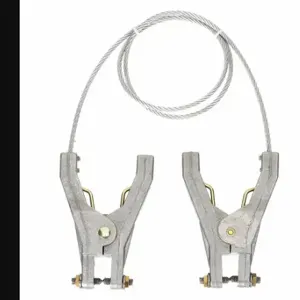 GRAINGER 9WFY4 Bonding and Grounding Wire, Bonding and Grounding Wire, Hand Clamps, 10 ft | CP7RVL