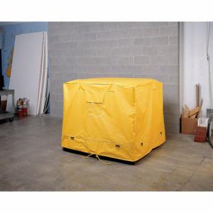 GRAINGER 8ACP7 Containment Tarp, 53 1/2 Inch X 53 1/2 Inch X 48 1/2 Inch, Vinyl, Yellow | CQ4ZLN