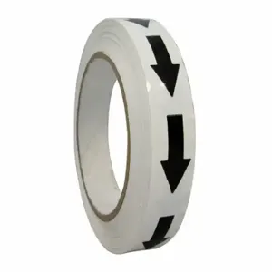 GRAINGER 8X784 Floor Marking Tape, Arrow, Black/White, 3/4 Inch x 120 ft, 6 mil Tape Thick | CP9PQP 452D47