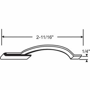 GRAINGER 90-498 Frame Tension Spring, Screen, Steel, Zinc Plated, 2 25/64 Inch Length, 1/4 Inch Height | CQ7YMR 451J64