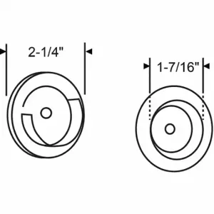 GRAINGER 900-15321WH Mounting Bracket, 2 3/4 Inch Length | CP2DLW 451K54