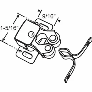 GRAINGER 900-6698 Roller Catch | CP8JQU 451H45