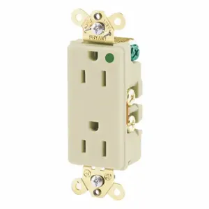 GRAINGER 9200I Receptacle, Decorator Duplex, 5-20R, 15 A, 125V AC, Ivory, 2 Poles, Screw Terminals | CR3DHK 52HC93