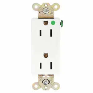 GRAINGER 9200W Receptacle, Decorator Duplex, 5-20R, 15 A, 125V AC, White, 2 Poles, Screw Terminals | CQ2EZV 52HC95