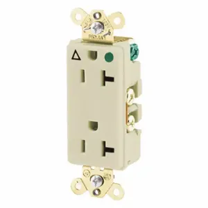 GRAINGER 9300IGI Receptacle, Decorator Duplex, 5-20R, 20 A, 125V AC, Ivory, 2 Poles, Screw Terminals | CQ2EWJ 52HC96