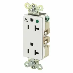 GRAINGER 9300IGW Receptacle, Decorator Duplex, 5-20R, 20 A, 125V AC, White, 2 Poles, Screw Terminals | CQ2EZZ 52HC97