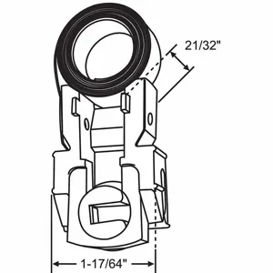 GRAINGER 96-M7F Coil Window Balance, Steel, Unfinished, 2 57/64 Inch Length, 43/64 Inch Height | CH9WPG 451J26