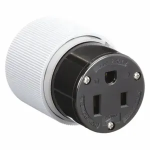 GRAINGER 9650NC Straight Blade Connector, 6-50R, 50 A, 250VAC, 2 Poles, Gray | CQ2FZM 458L11