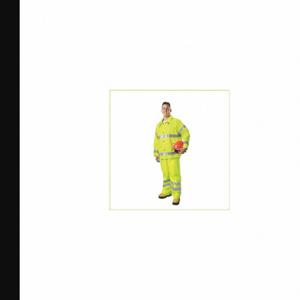 GRAINGER 9665 L-XL Rain Suit, Ansi Class 3, Xl, U, Pvc, Zipper, 4 Pockets | CQ2EKW 3ZDW6