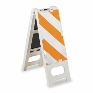 GRAINGER 97-01-007 N-Cade Barricade, 44 Inch Overall Height, 12 Inch X 44 Inch, Engineer, Reflective, Type I | CR3GPM 13P872