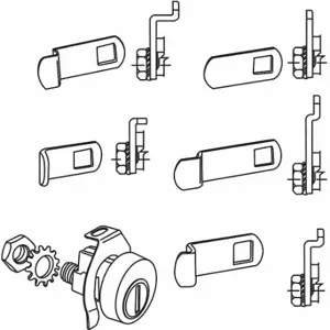 GRAINGER 97-17 Mailbox Lock Kit | CQ2KPB 451K49