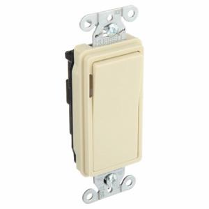 GRAINGER 9901GLI Illuminated Wall Switch, Rocker Switch, Single Pole, Ivory, 20 A, Screw Terminals | CP9EDA 52HE88