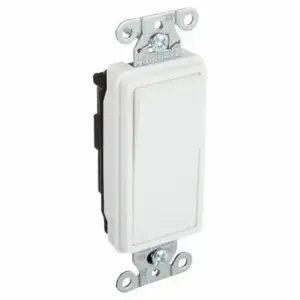 GRAINGER 9901W Wall Switch, Rocker Switch, Single Pole, White, 20 A, Screw Terminals, Screw Terminals | CP9EEE 52HE92