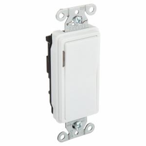 GRAINGER 9903GLW Illuminated Wall Switch, Rocker Switch, 3-Way, White, 20 A, Screw Terminals | CR3CPQ 52HE94