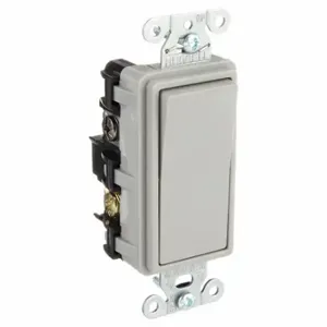 GRAINGER 9904GRY Wall Switch, Rocker Switch, 4-Way, Gray, 20 A, Screw Terminals, Screw Terminals | CP9EDX 52HE98