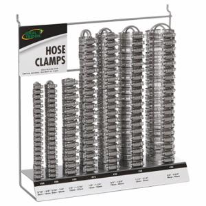 GRAINGER 999030570070 Hose Clamp Assortment, Worm Gear, Display Rack, 201 Stainless Steel | CQ7RHJ 802UK9