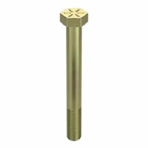 GRAINGER N04360.037.0375 Hex Head Cap Screw 3/8-24X3-3/4 8 Steel Grade 8 Yellow Zinc, 25PK | AH8VJQ 38ZZ02