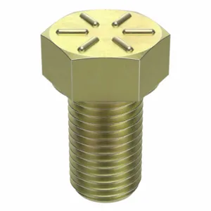 GRAINGER N04360.037.0075 Hex Head Cap Screw 3/8-24X3/4 Steel Grade 8 Yellow Zinc, 50PK | AH8HLJ 38TN51