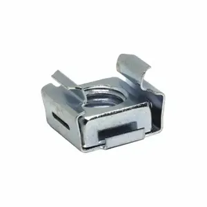 GRAINGER ADVD7941-1032-3B Spring Nut, Square Clip-On, Steel, Zinc Plated, #10-32 Thread, 0.49 Inch Size Width, 25 PK | CP8JRM 487J55