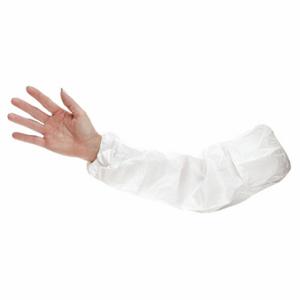 GRAINGER AG-KG Disposable Sleeves, White, Microporous Fabric, 100 PK | CQ2JEF 9PA25