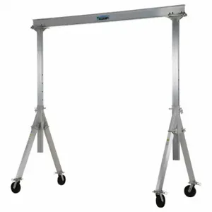 GRAINGER AHA-2-8-12 Adjustable Gantry Crane, 2000 lb Load Capacity, 114 Inch Min. I Beam Height, 8 ft | CP9RTP 48TC23