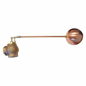 GRAINGER AHF200 Angle Float Valve with Threaded Outlet, Pipe Mount, 2 Inch Size, NPT, Bronze Valve | CP9PLQ 52WY46