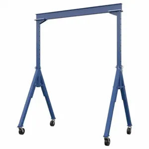 GRAINGER AHS-4-10-12 Adjustable Gantry Crane, 4000 lb Load Capacity, 90 Inch Min. I Beam Height, 10 ft | CP9RTR 48TC28