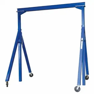 GRAINGER AHS-2-15-14 Adjustable Gantry Crane, 2000 lb Load Capacity, 102 Inch Min. I Beam Height, 15 ft | CP9RTM 48TC27