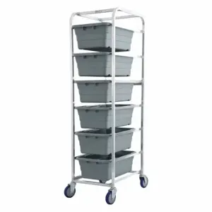 GRAINGER AL-L-6/KIT Lightweight Corrosion-Resistant Vertical Rack-Style Tub Cart, 600 lb Load Capacity | CP7PMQ 414X87