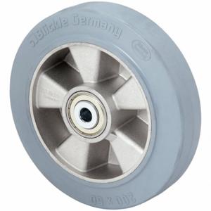 GRAINGER ALEV 200/20K-SG-BB0.5 Nonmarking Rubber Tread on Aluminum Core Wheel, 7 7/8 Inch Wheel Dia, 2 Inch Wheel Width | CQ4KAX 454Y03
