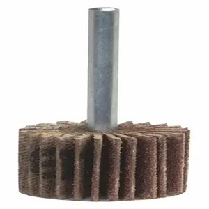 GRAINGER 08834135140 Mounted Flap Wheel, Coated, Straight Shank, Aluminium Oxide, 1-1/2 Inch Dia. | CH6HLT 447R96