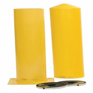 GRAINGER 1743PS Bollard, 5 Inch Outer Dia., 8 Inch Overall Length, Yellow, Carbon Steel | CH6HXT 9V860