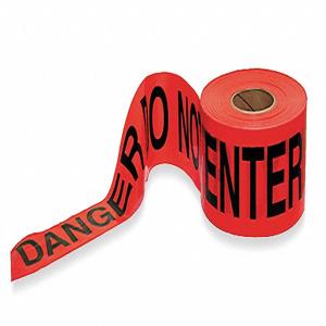 GRAINGER 1N962 Absperrband „Gefahr nicht betreten“, rot, 3 Zoll breit, 1000 Fuß Länge | CH6TBH