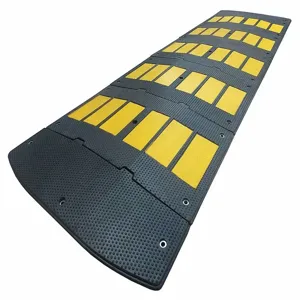 GRAINGER 29NH28 Speed Bump, Rubber, 10 Ft. x 2 Inch x 36 Inch Size, 435 Psi Tensile Strength | CH6JHC