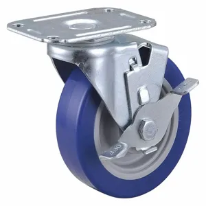 GRAINGER 400K67 Swivel Plate Caster, Polyurethane, 195 lb Capacity, 4 Inch Wheel Dia. | CH6TJC