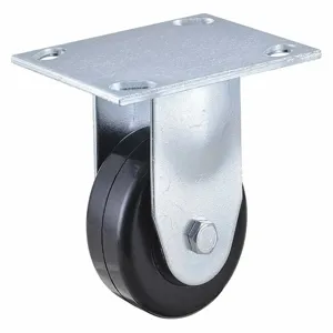 GRAINGER 400K76 Sanitary Plate Caster, Rigid, 350 Lbs. Load Rating, 3 Inch Wheel Dia., Phenolic | CH6JRF