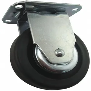 GRAINGER 426A79 Debris-Resistant Plate Caster, Polyolefin, 140 Lbs. Load Rating, 4 Inch Wheel Dia. | CH6JVB