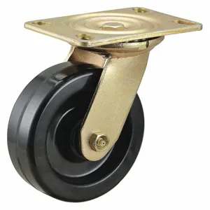 GRAINGER 435X73 Plate Caster, Swivel, 1200 Lbs. Load Rating, 6 Inch Wheel Dia., Phenolic | CH6JVW