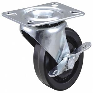 GRAINGER 493W81 Standard Plate Caster, Swivel, Phenolic, 225 Lbs. Load Rating, 3 Inch Wheel Dia. | CH6KCD