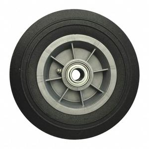 GRAINGER 53CM85 Flat-Free Solid Rubber Wheel, 8 Inch Wheel Dia., 450 Lbs. Load Rating | CH6KFY