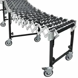 GRAINGER 55KR70 Skate Wheel Conveyor, Flexible, Plastic Skate Wheel, 200 Lb/Ft. Max. Load Capacity | CH6KHP