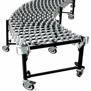 GRAINGER 55KR80 Skate Wheel Conveyor, Flexible, Steel Skate Wheel, 300 Lb/Ft. Max. Load Capacity | CH6KHV